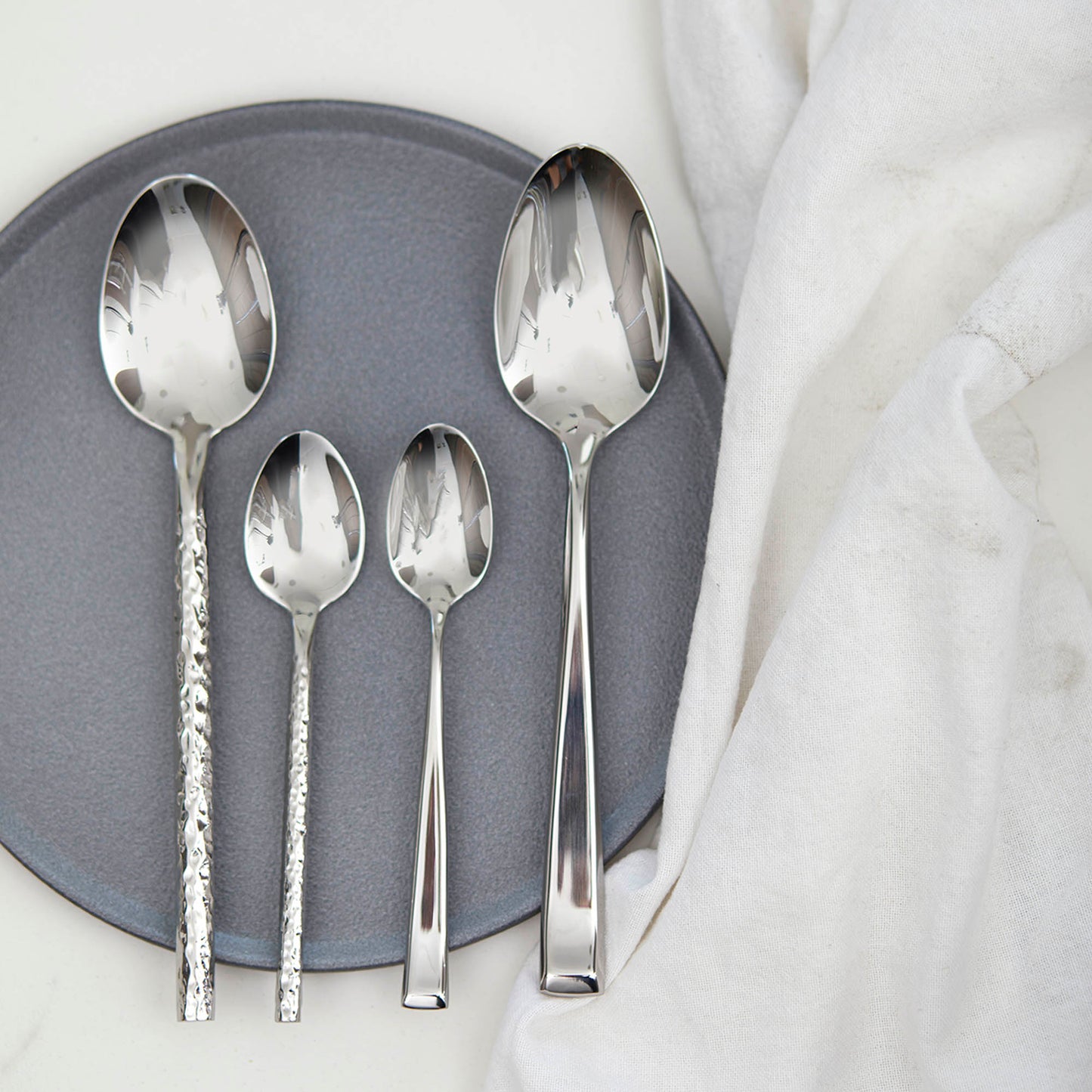 Set de Cuchilleria Hammered Para 4 Personas 28 Piezas Coquinaria