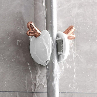 Soporte Adhesivo Para Escobas Santú Home & Deco3#Blanco