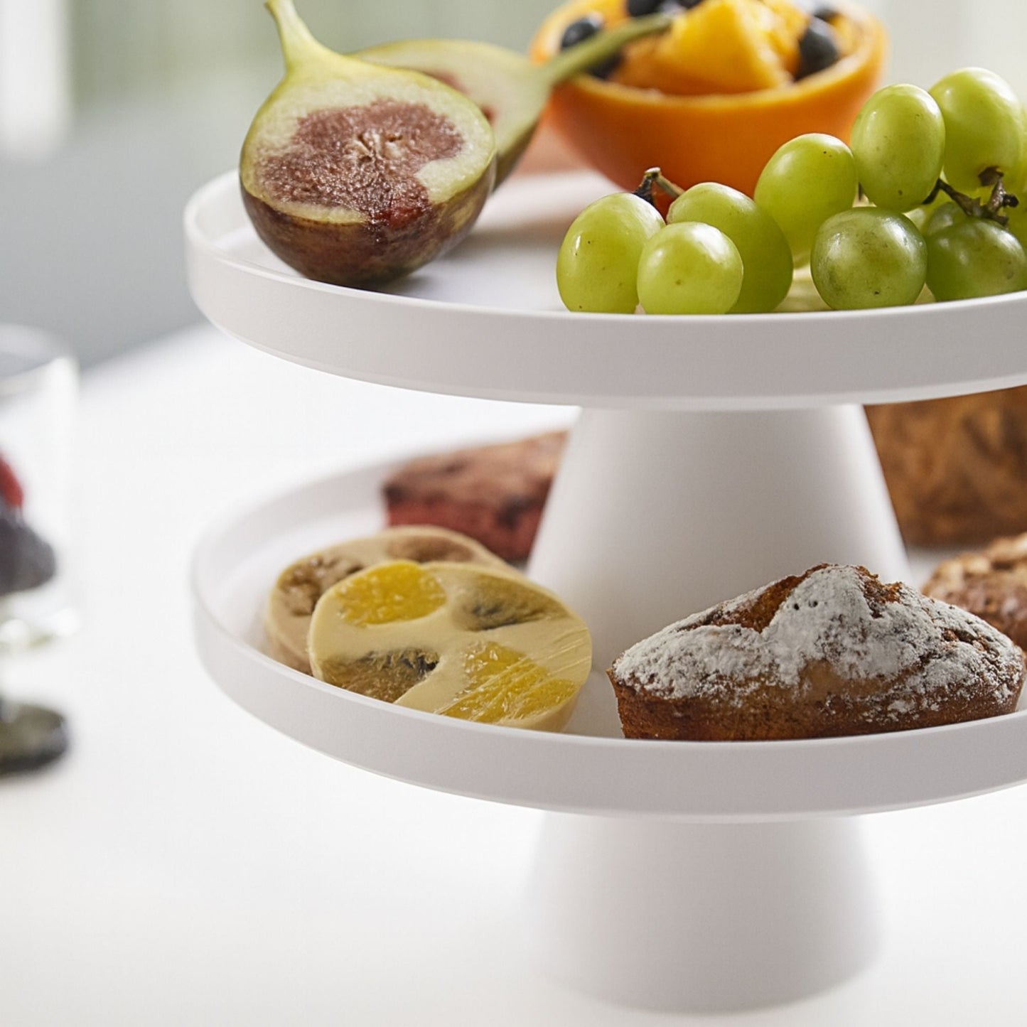 Soporte Apilable para Servir Yamazaki4#Blanco