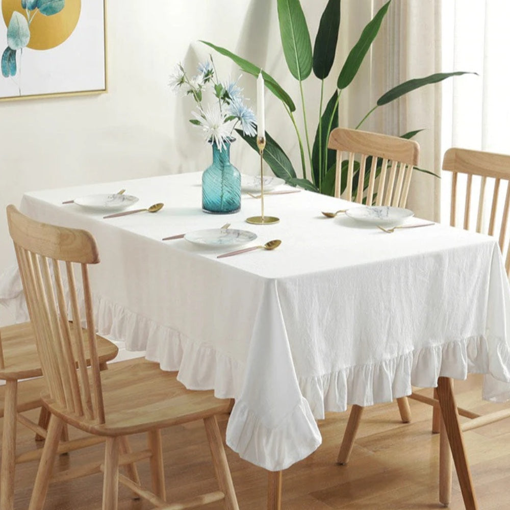 Mantel Rectangular Paula 140 cm x 220 cm Bohemik1#Blanco