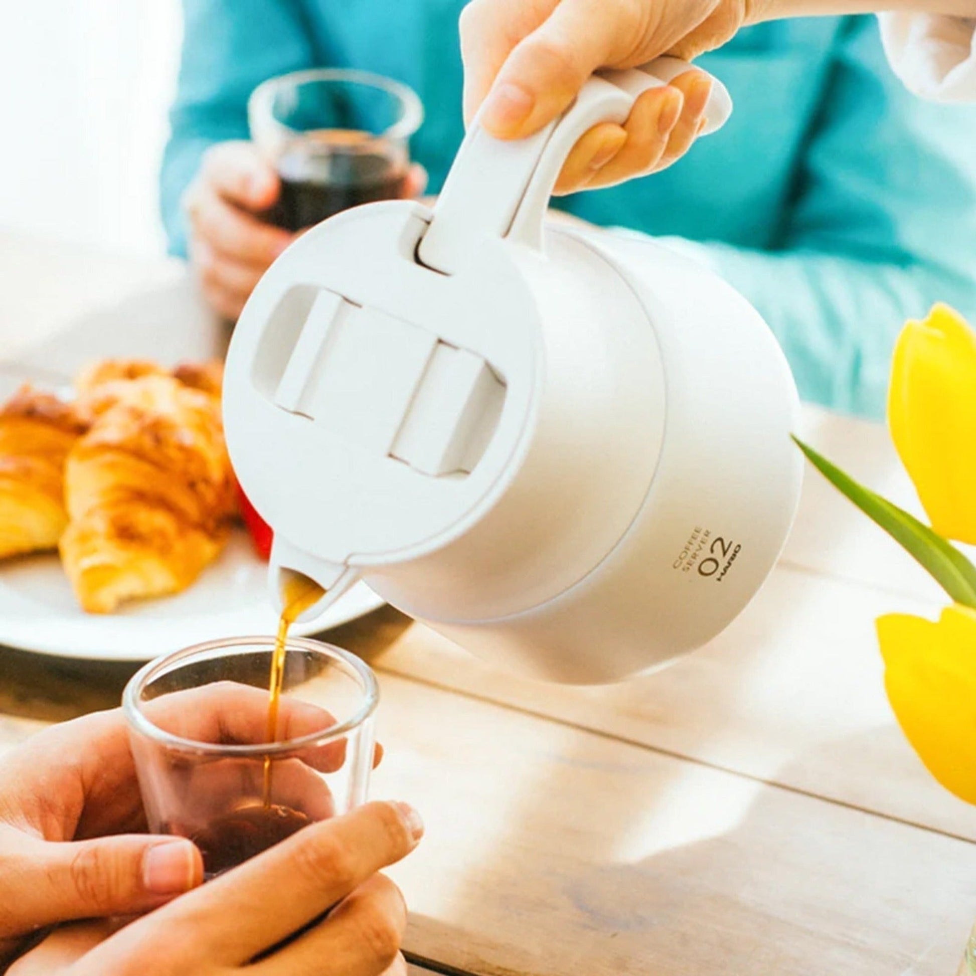 Stainless Steel Server 600 ml Hario1#Blanco