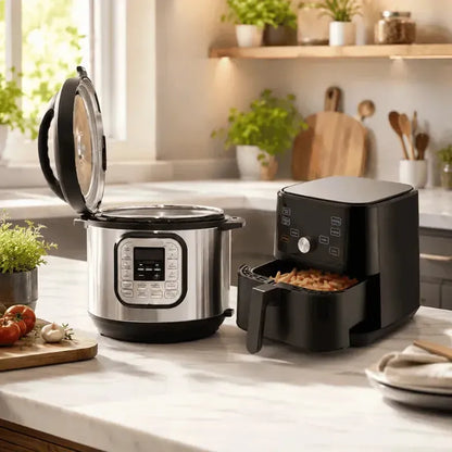 Super pack premium Instant Pot Duo 60 + Instant Vortex 4 en 1 de 5.7 litros + 6 Libros esenciales-Freidoras de Aire