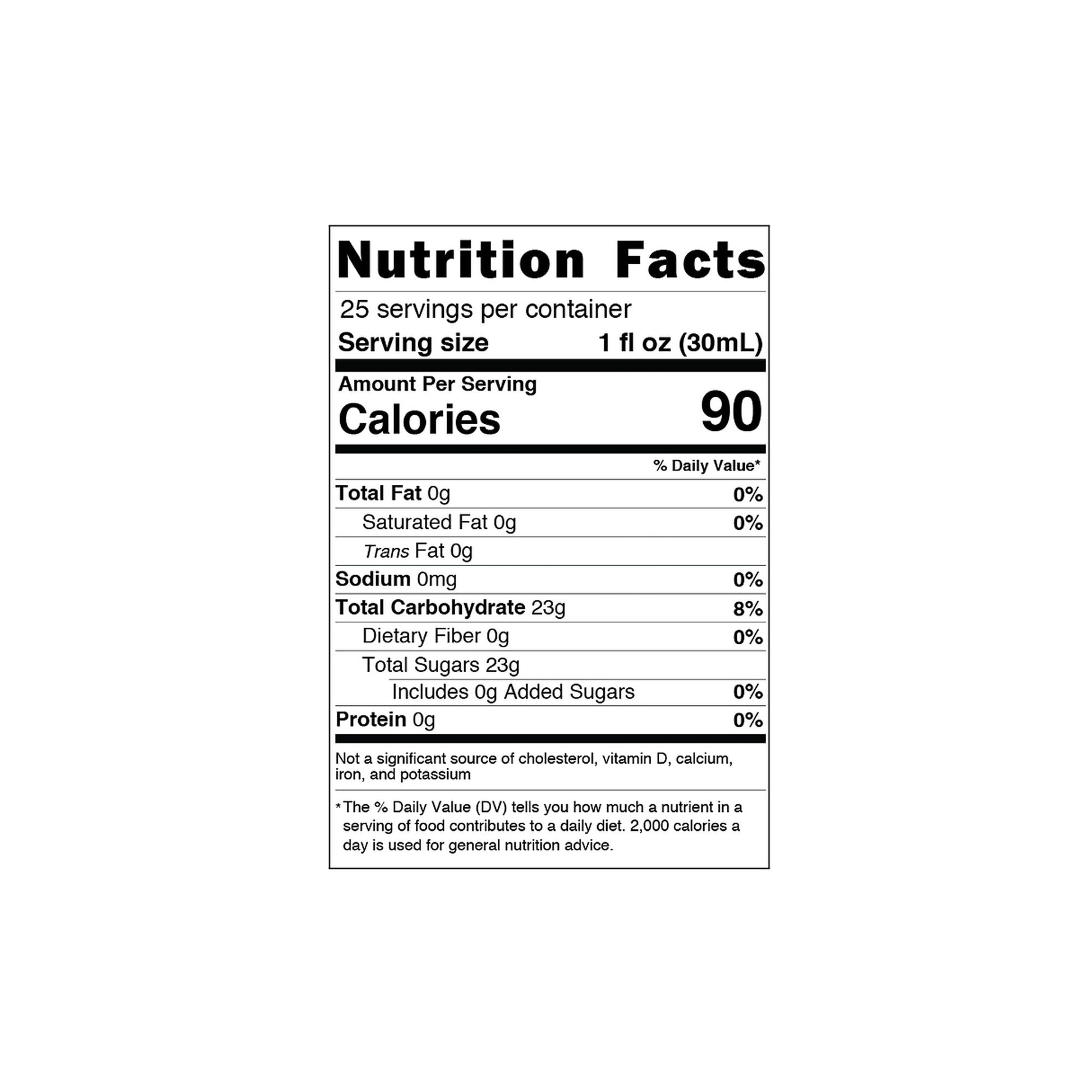 Syrup Vainilla Barista222#Sin color