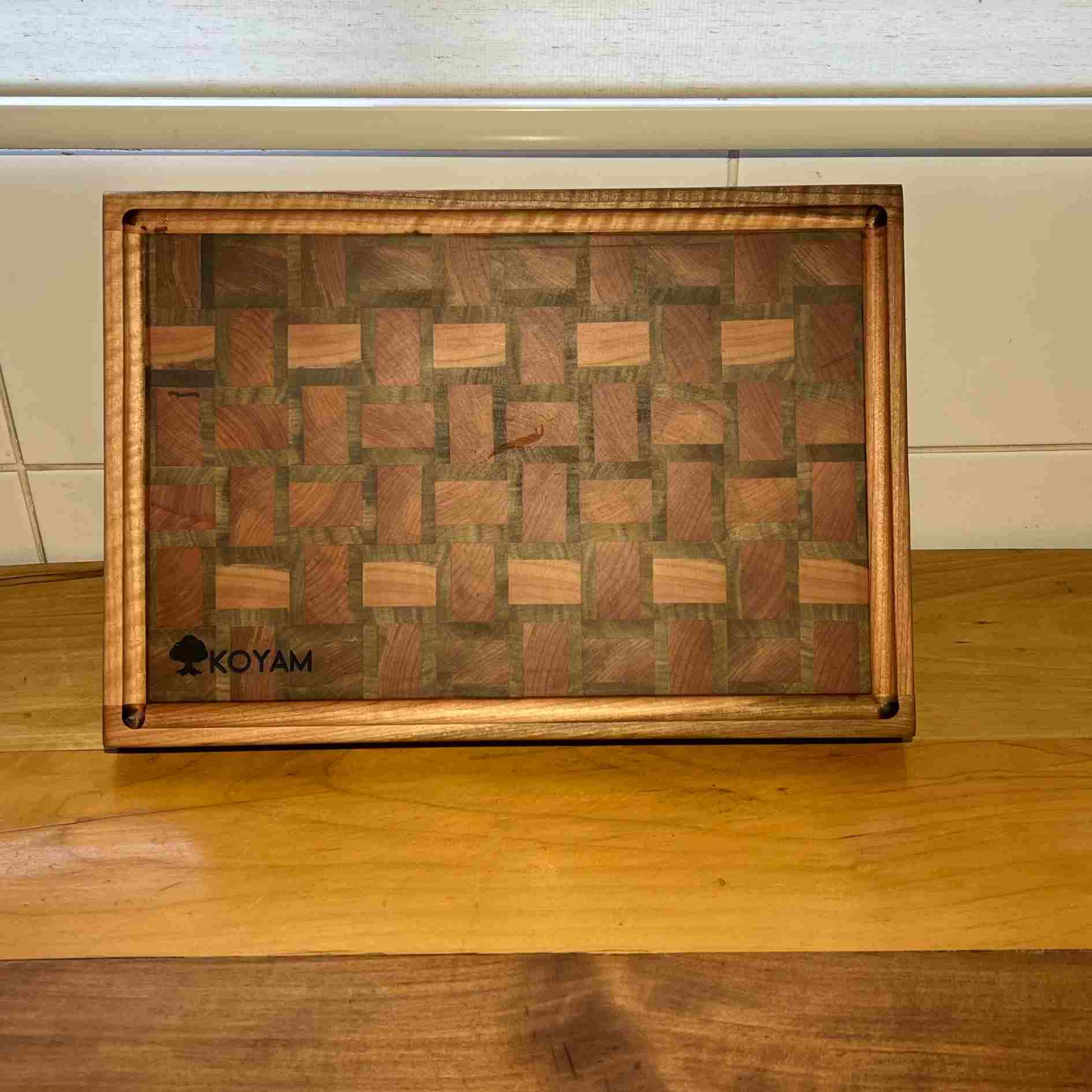 Tabla Cortar Tipo End Grain Madera Nativa Koyam5#Madera