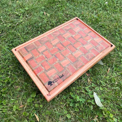 Tabla Cortar Tipo End Grain Madera Nativa Koyam10#Madera