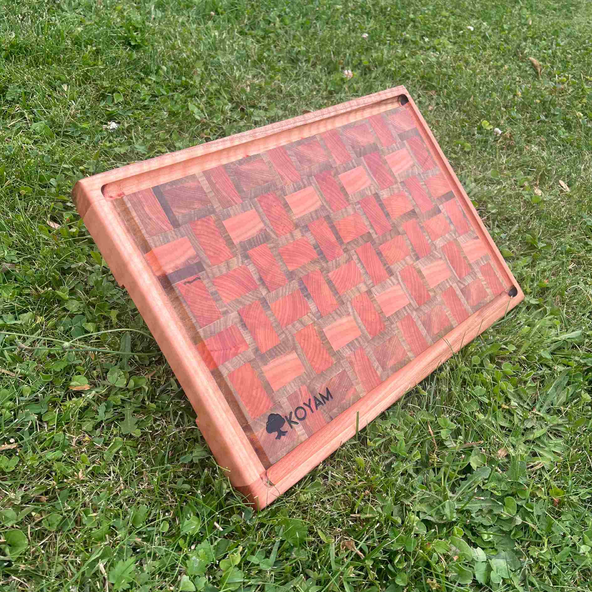Tabla Cortar Tipo End Grain Madera Nativa Koyam6#Madera