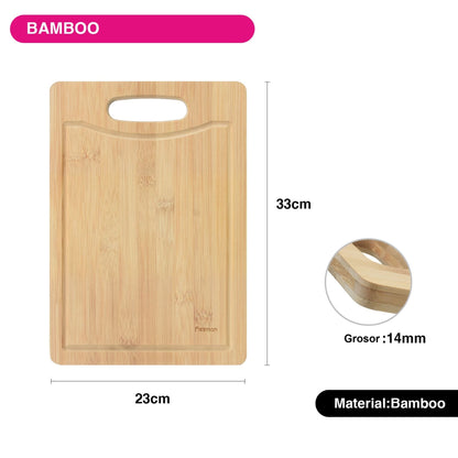 Tabla Madera Bamboo para Cortar 33x23cm Fissman-Tablas