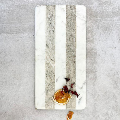 Tabla Rayada Rectangular Concepto MK2#Beige