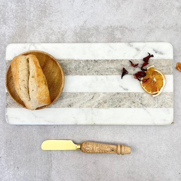 Tabla Rayada Rectangular Concepto MK1#Beige