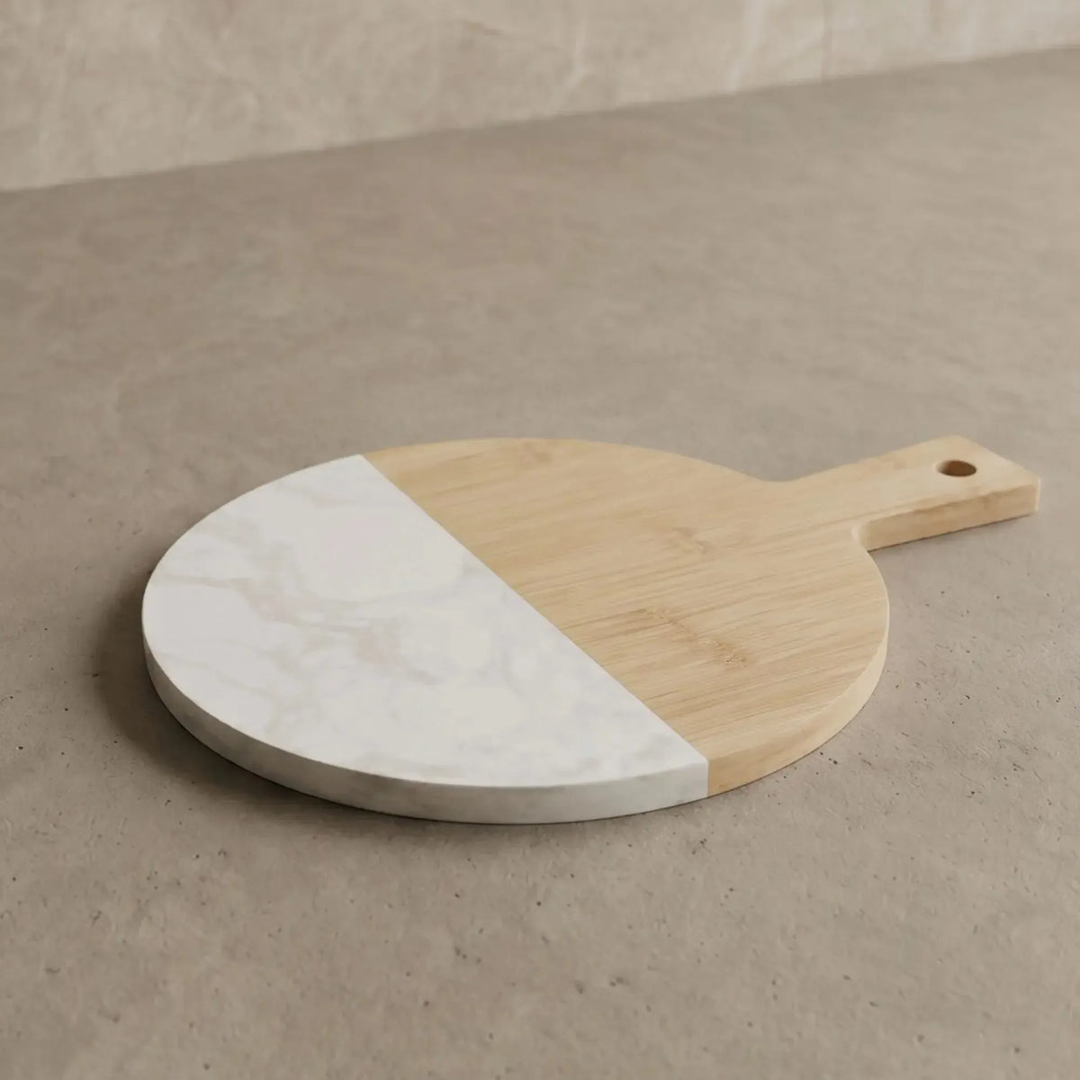 Tabla Marmol y Bamboo para Servir 33x24 cm-Tablas