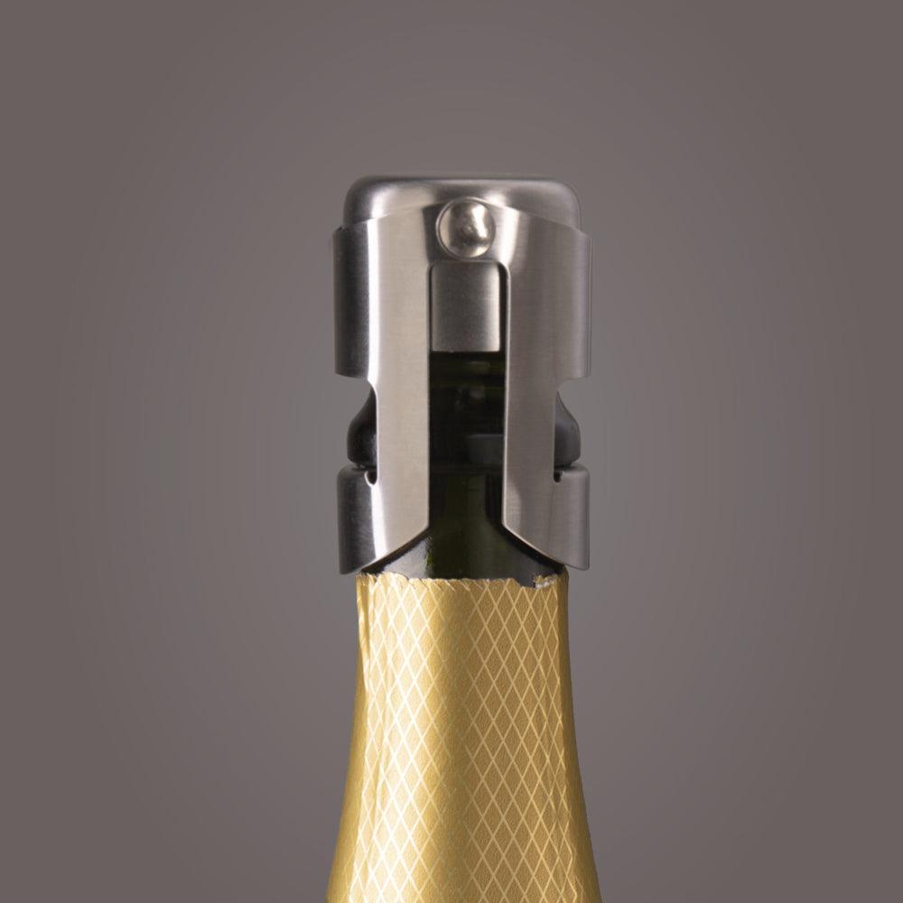 Tapa Botella Champagne Vacuvin2#Gris