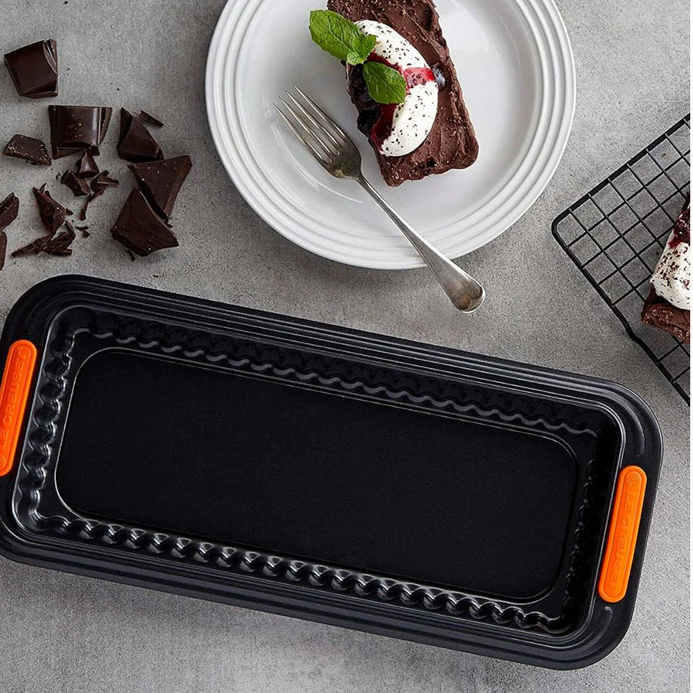Molde Tarta Rectangular Con Base Extraíble Le Creuset3#Negro