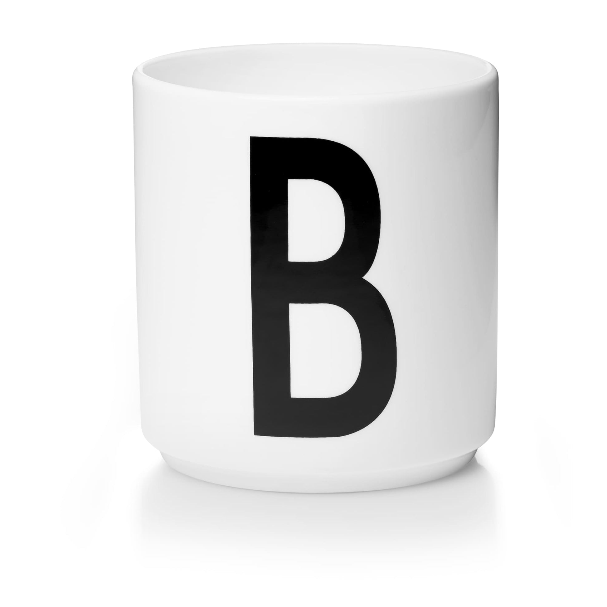 Taza Blanca De Porcelana - B Design Letters1#Blanco