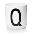 Taza Blanca De Porcelana - Q Design Letters1#Blanco