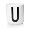 Taza Blanca De Porcelana - U Design Letters1#Blanco
