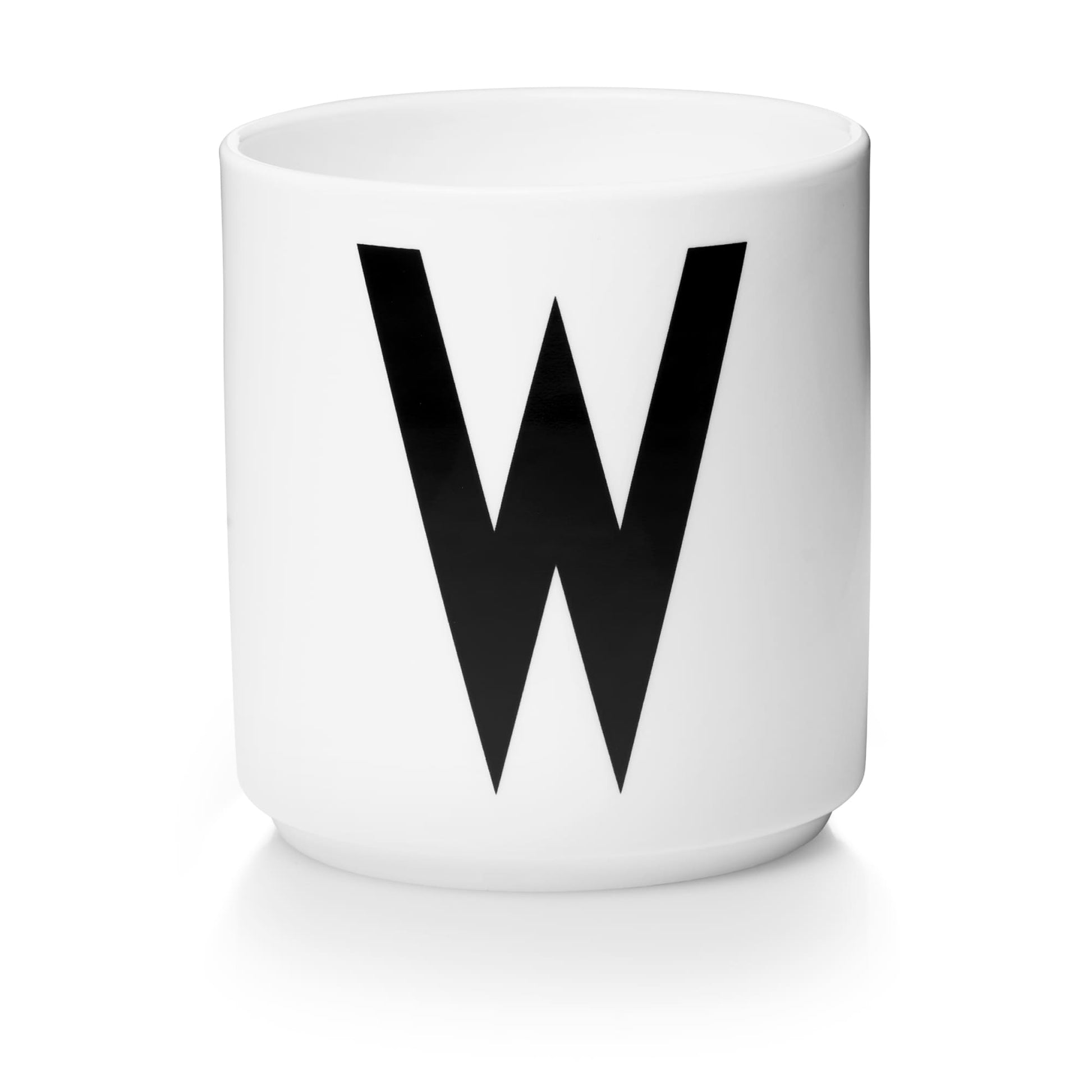 Taza Blanca De Porcelana - W Design Letters1#Blanco