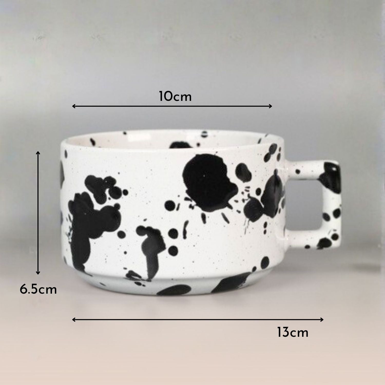 Taza de Cerámica Cow Paint 250ml-Accesorios de Cocina
