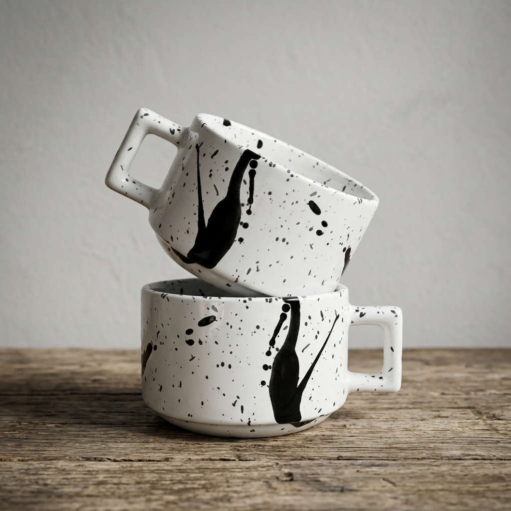 Taza de Cerámica Cow Paint 250ml-Accesorios de Cocina