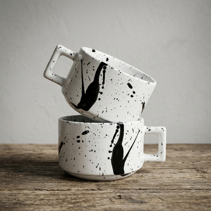 Taza de Cerámica Cow Paint 250ml-Accesorios de Cocina