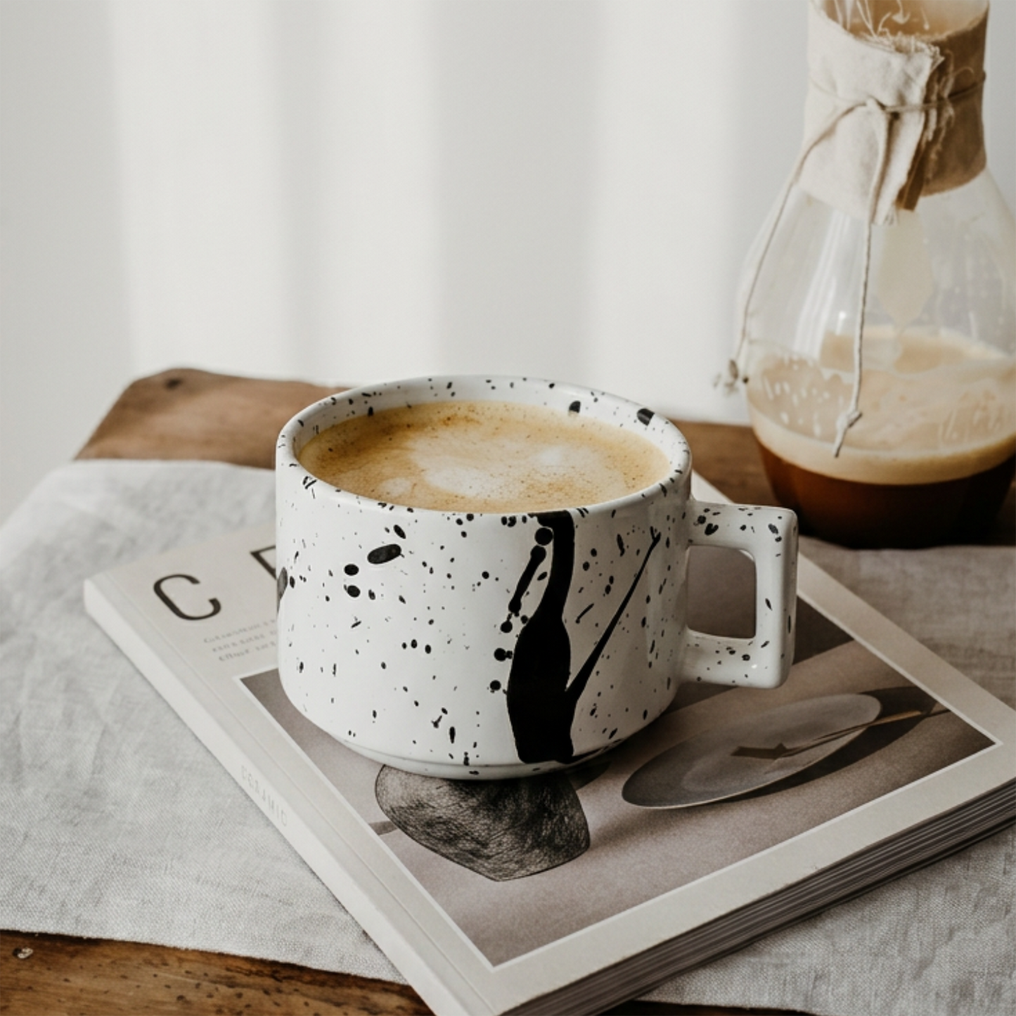 Taza de Cerámica Cow Paint 250ml-Accesorios de Cocina
