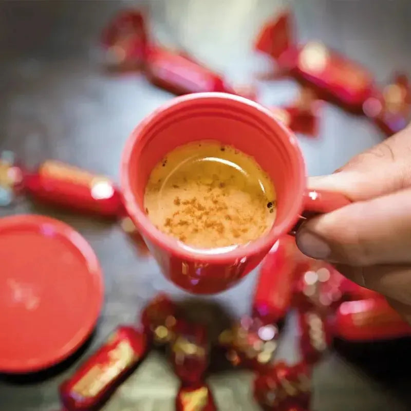 Taza Espresso Coffe&Go Rojo 50ml Guzzini-Tazones
