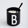 Taza Negro De Porcelana - B Design Letters1#Negro