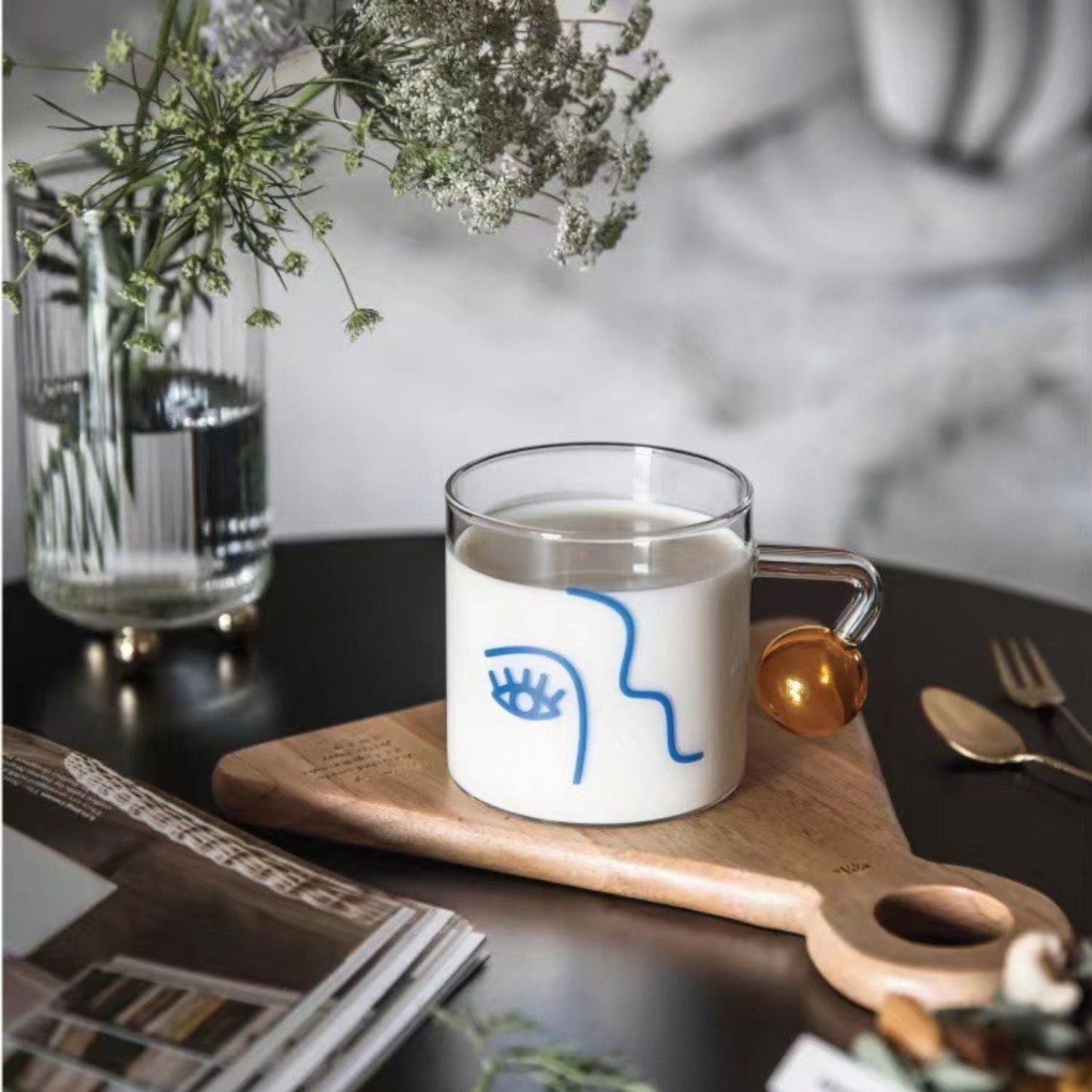Taza para Café Diseño Arte 180ml Santú Home & Deco2#Blanco