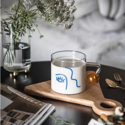 Taza para Café Diseño Arte 180ml Santú Home & Deco2#Blanco