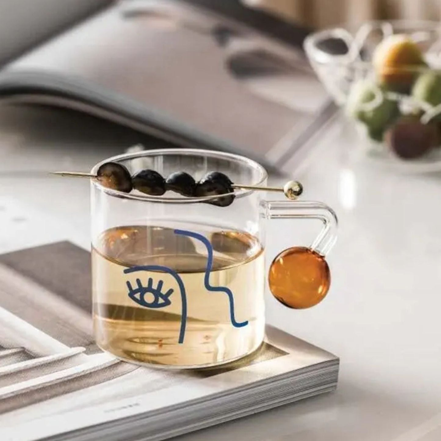Taza para Café Diseño Arte 180ml Santú Home & Deco3#Blanco