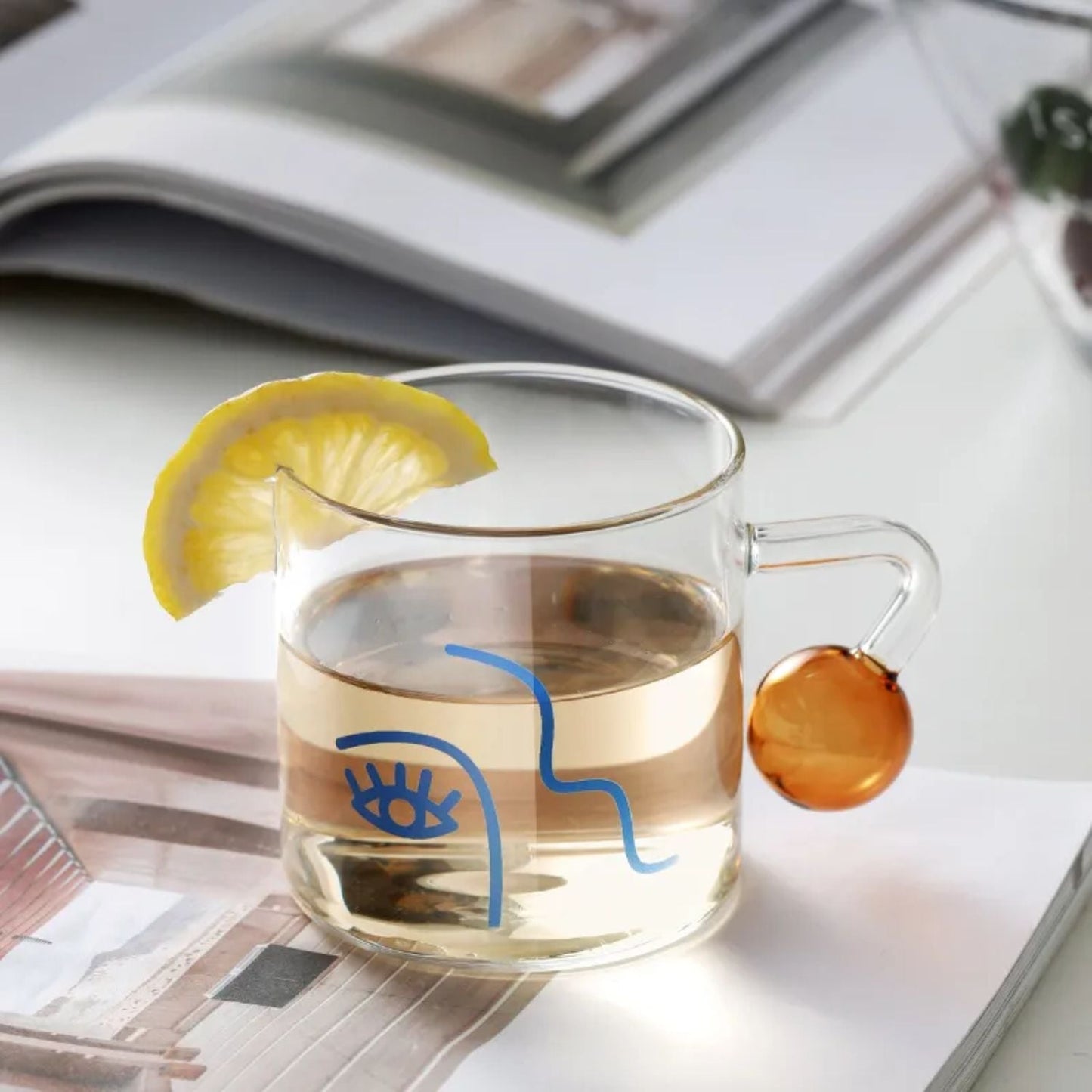 Taza para Café Diseño Arte 180ml Santú Home & Deco1#Blanco