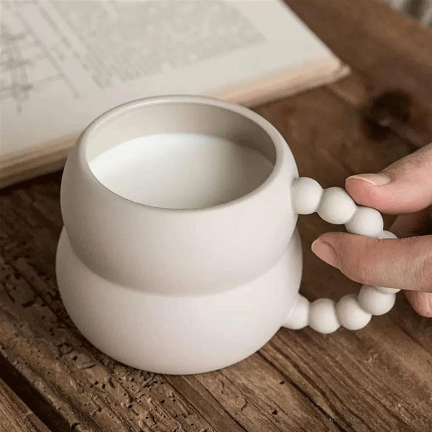 Tazon Mug Cerámica Bubble Sand 250ml Santú & Home Deco1#Gris