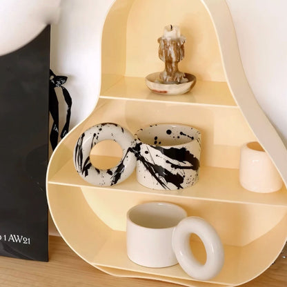Tazon Mug Cerámica Tinta Donuts 250ml Santú Home & Deco6#Blanco