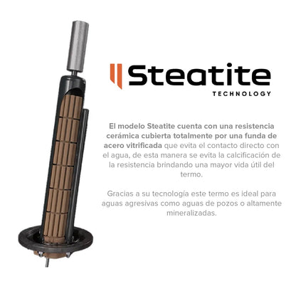 Termo Eléctrico Steatite 100 Lts Atlantic8#Blanco