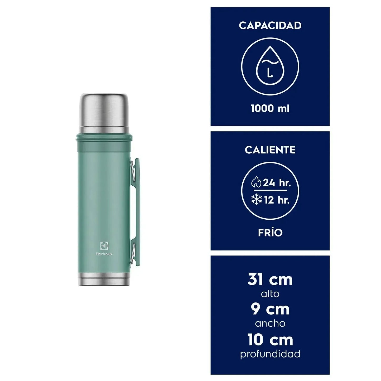 Termo 1 Lt  Sense To Go Electrolux9#Verde