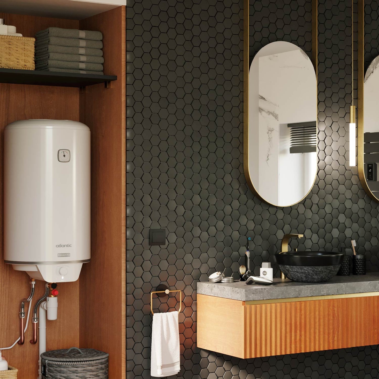 Termo Eléctrico Steatite 100 Lts Atlantic2#Blanco