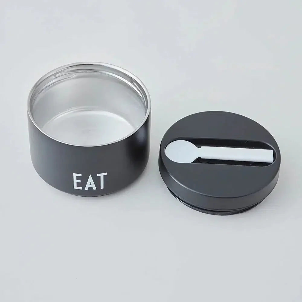 Termo lonchera Pequeño Design Letters2#Negro
