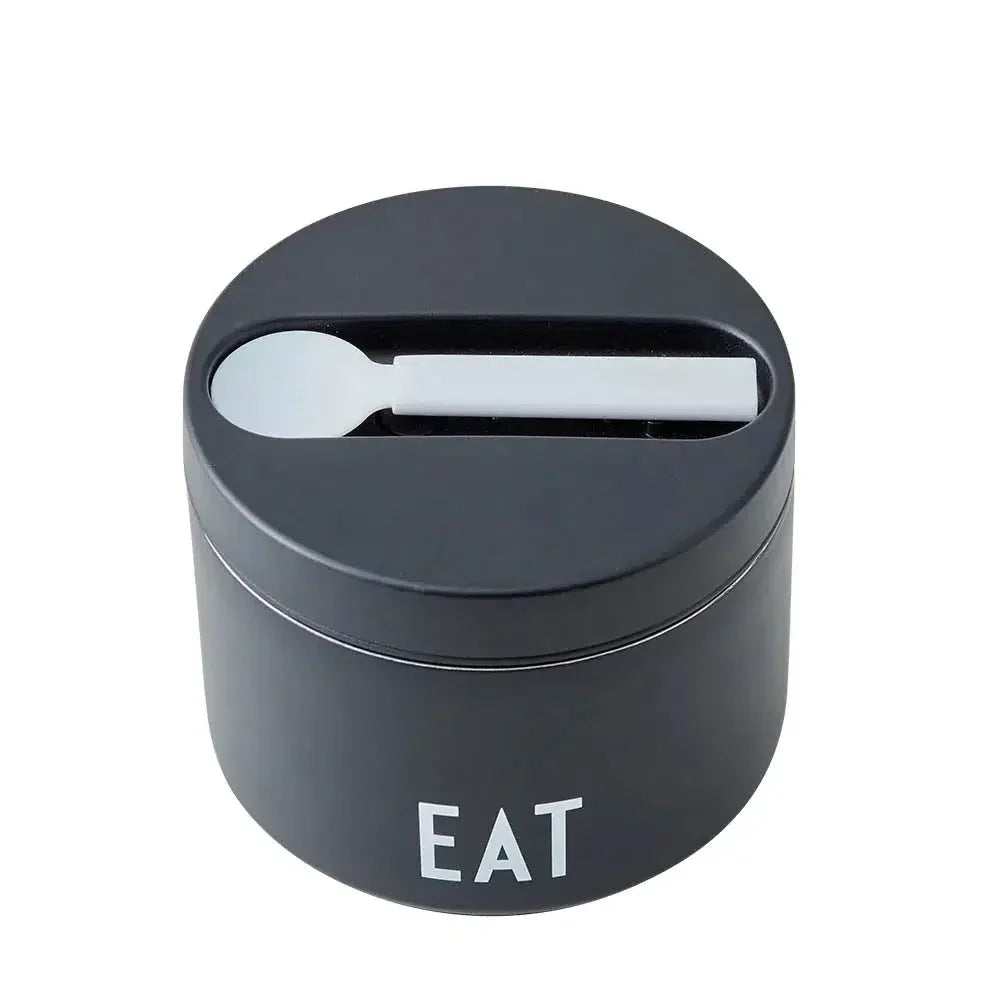 Termo lonchera Pequeño Design Letters4#Negro