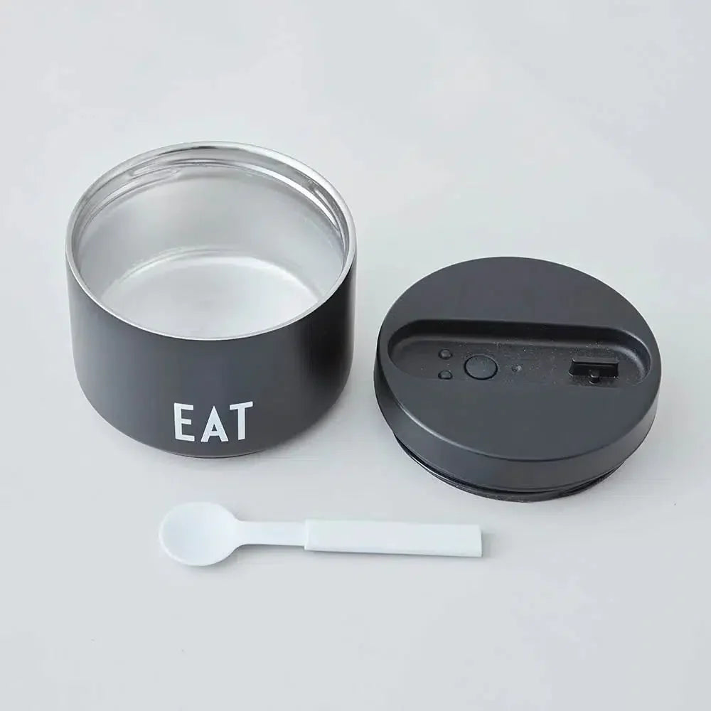 Termo lonchera Pequeño Design Letters1#Negro