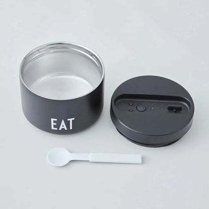 Termo lonchera Pequeño Design Letters1#Negro