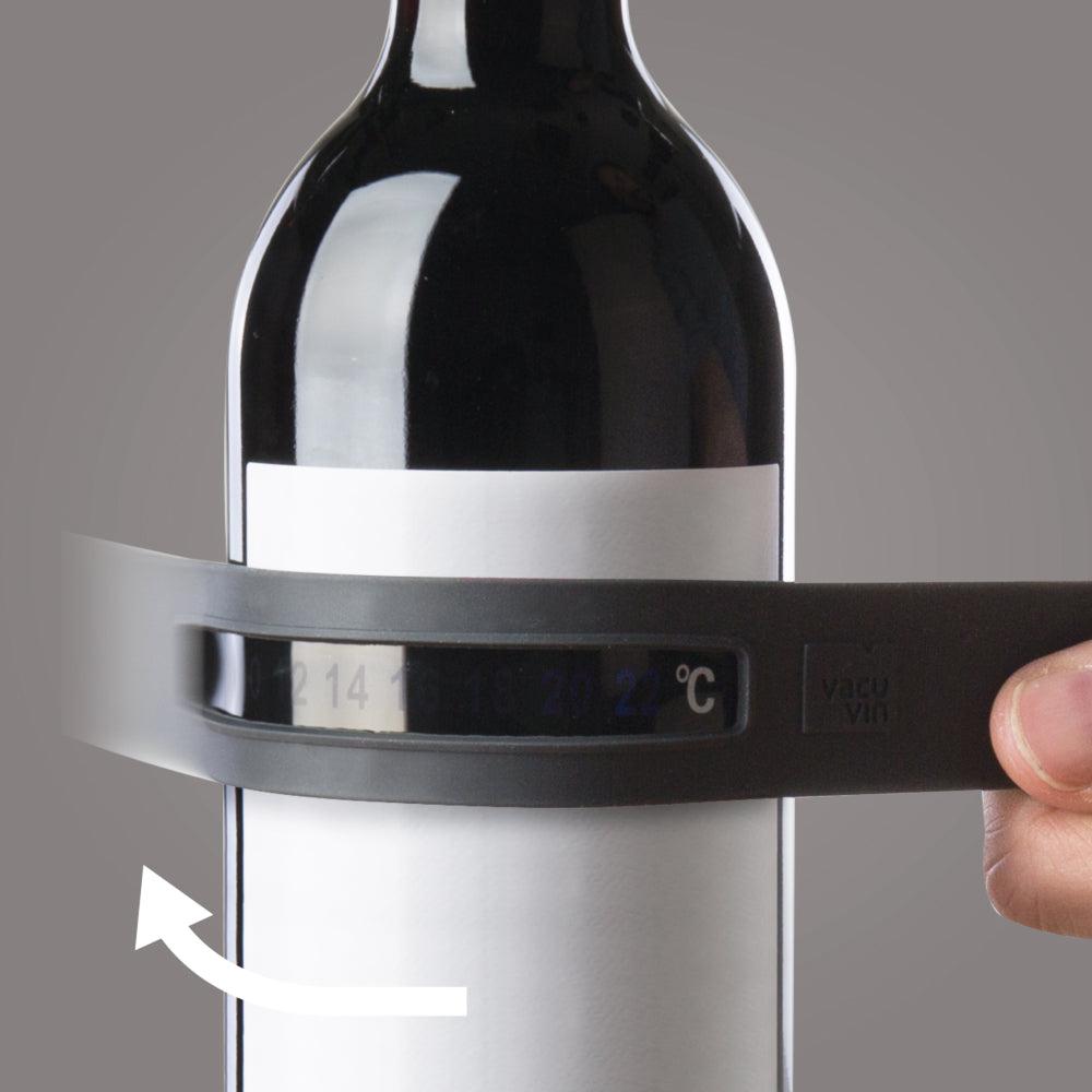 Termómetro Botellas Vino Snap Vacuvin3#Negro