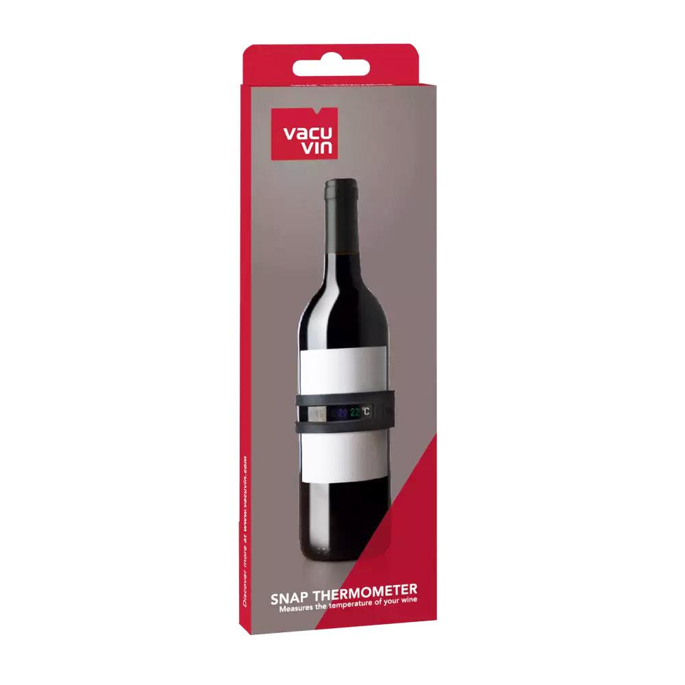Termómetro Botellas Vino Snap Vacuvin4#Negro