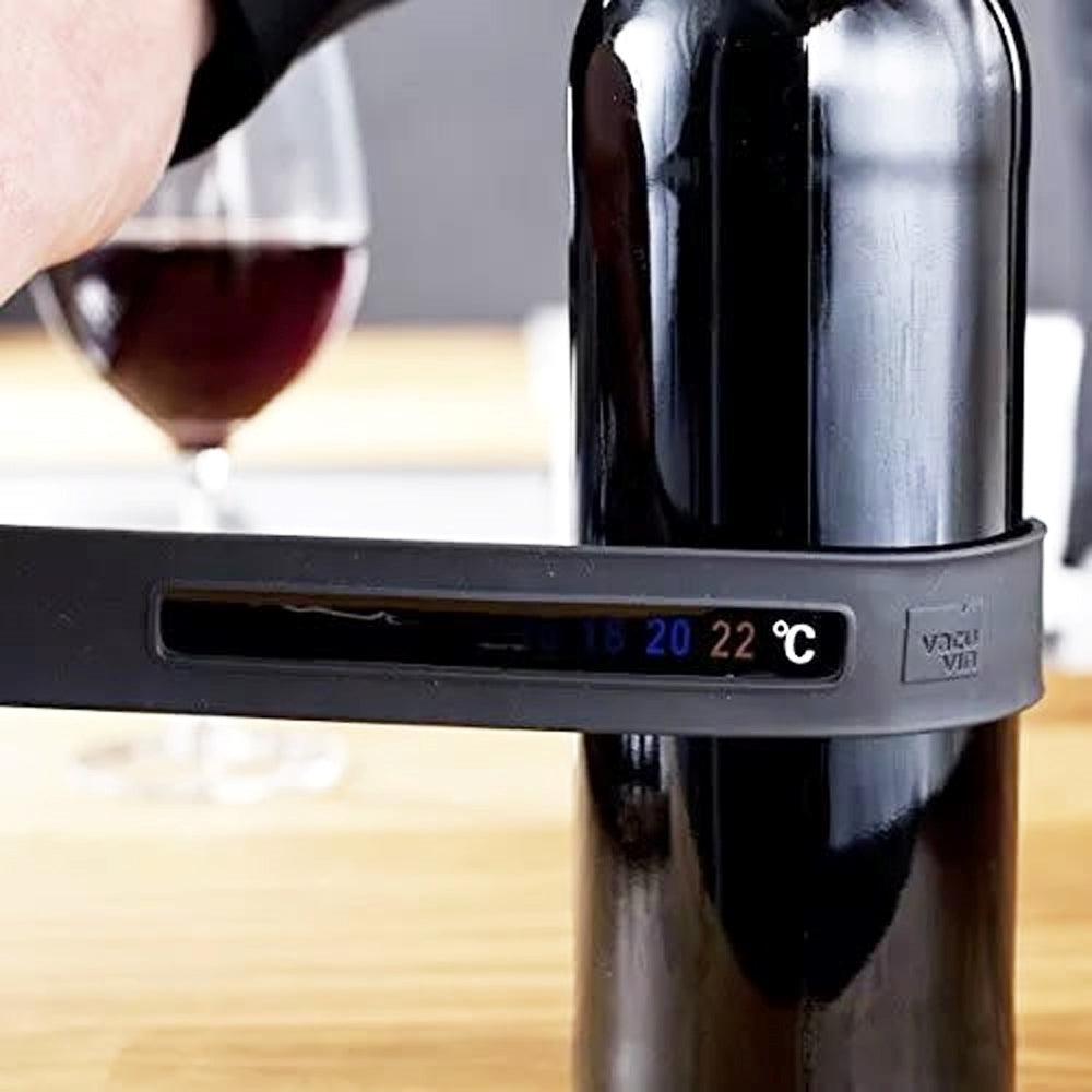 Termómetro Botellas Vino Snap Vacuvin6#Negro