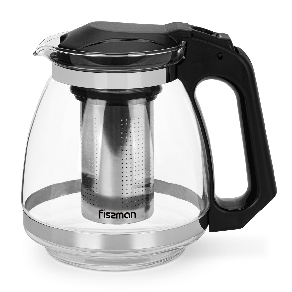 Tetera de Vidrio con Infusor Cental 1500 ml Fissman-Teteras