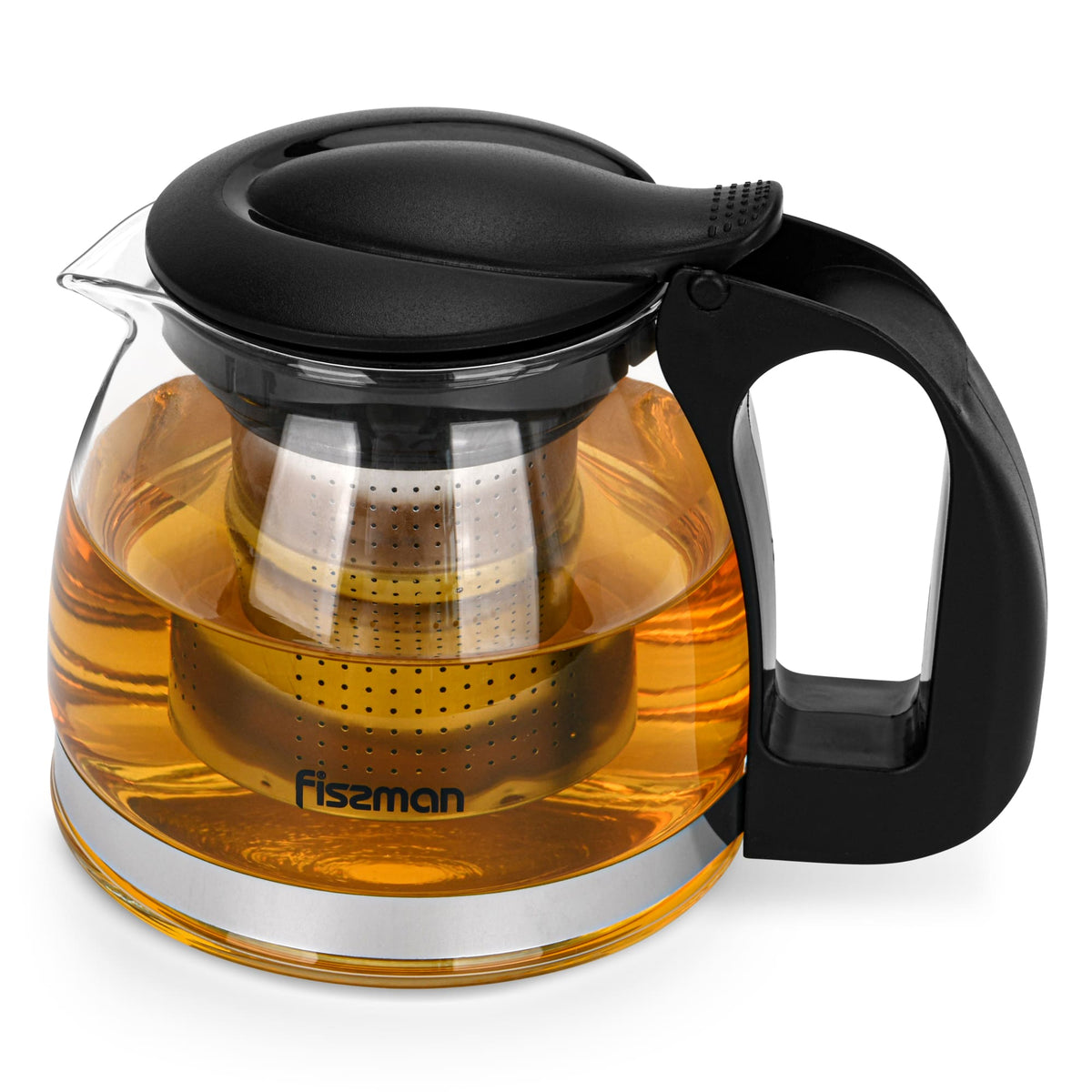 Tetera de Vidrio con Infusor Cental 700 ml Fissman-Teteras