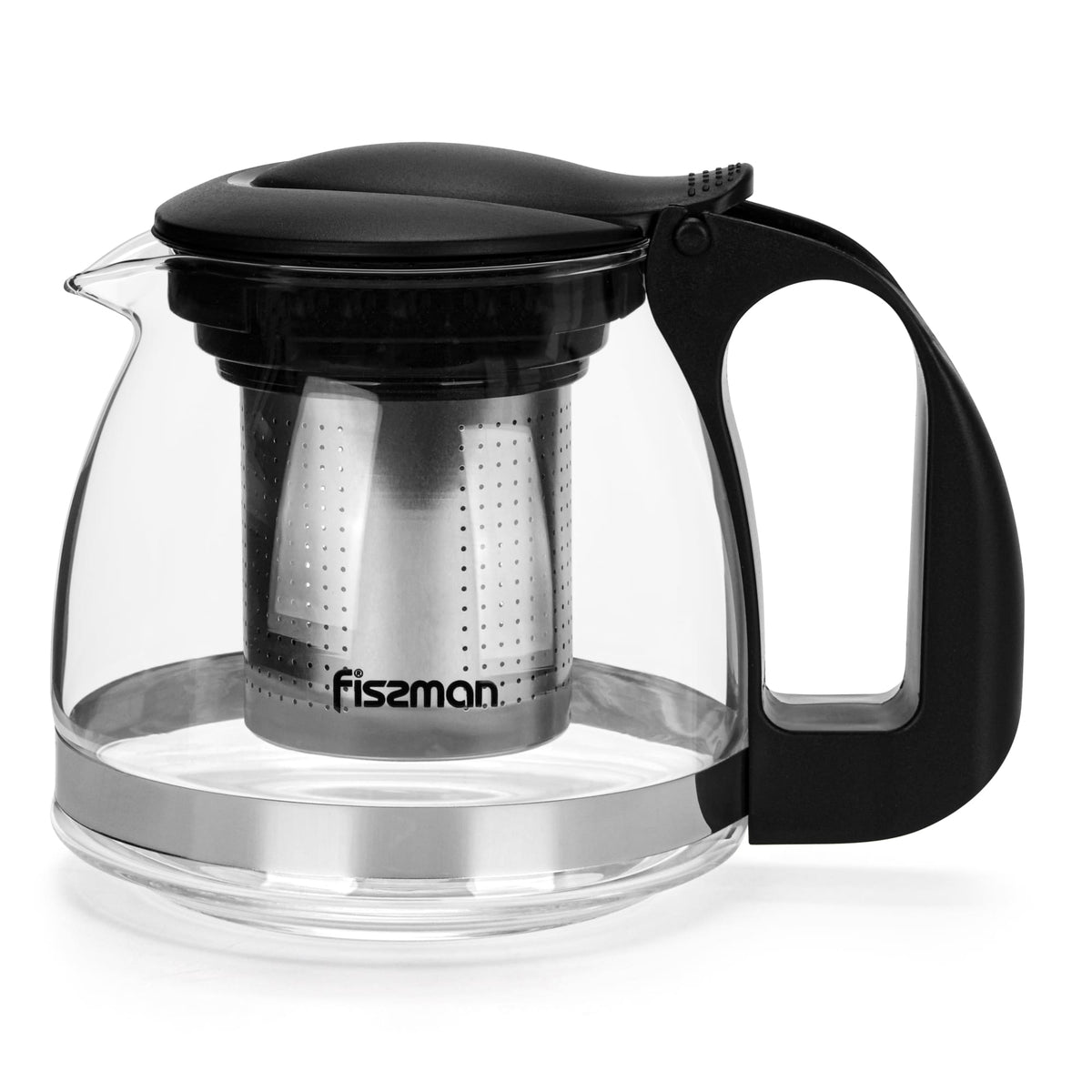 Tetera de Vidrio con Infusor Cental 700 ml Fissman-Teteras