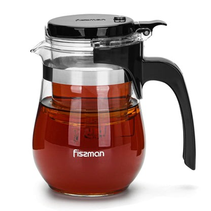 Tetera De Vidrio Con Infusor Gunfu 550 ml Fissman2#Sin color