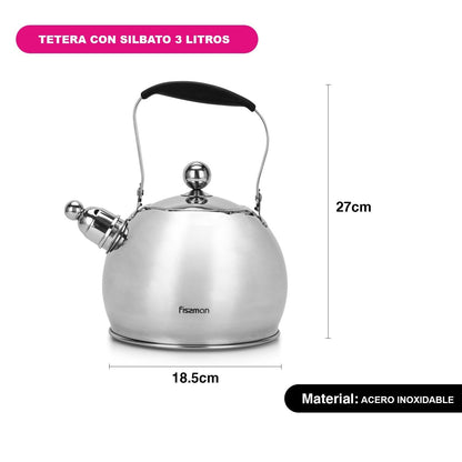 Tetera Premium Elis Acero Inoxidable 3 Litros Fissman2#Sin color
