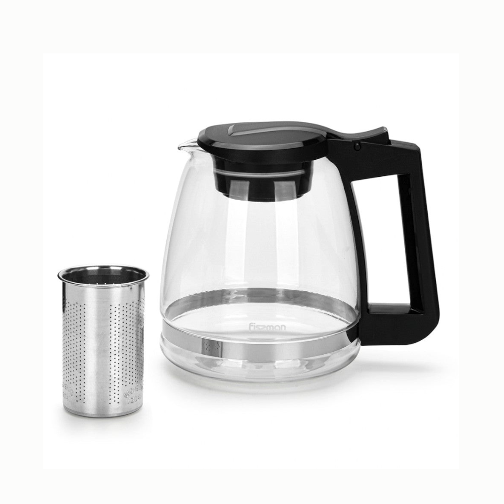 Tetera De Vidrio Con Infusor 1.6 Lts Fissman6#Sin color