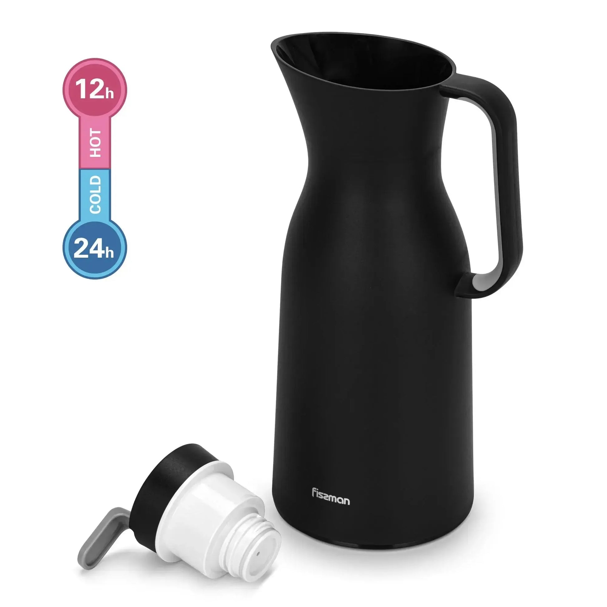 Thermo Jarra 1000 ml Negro con revestimiento de vidrio 3#undefined