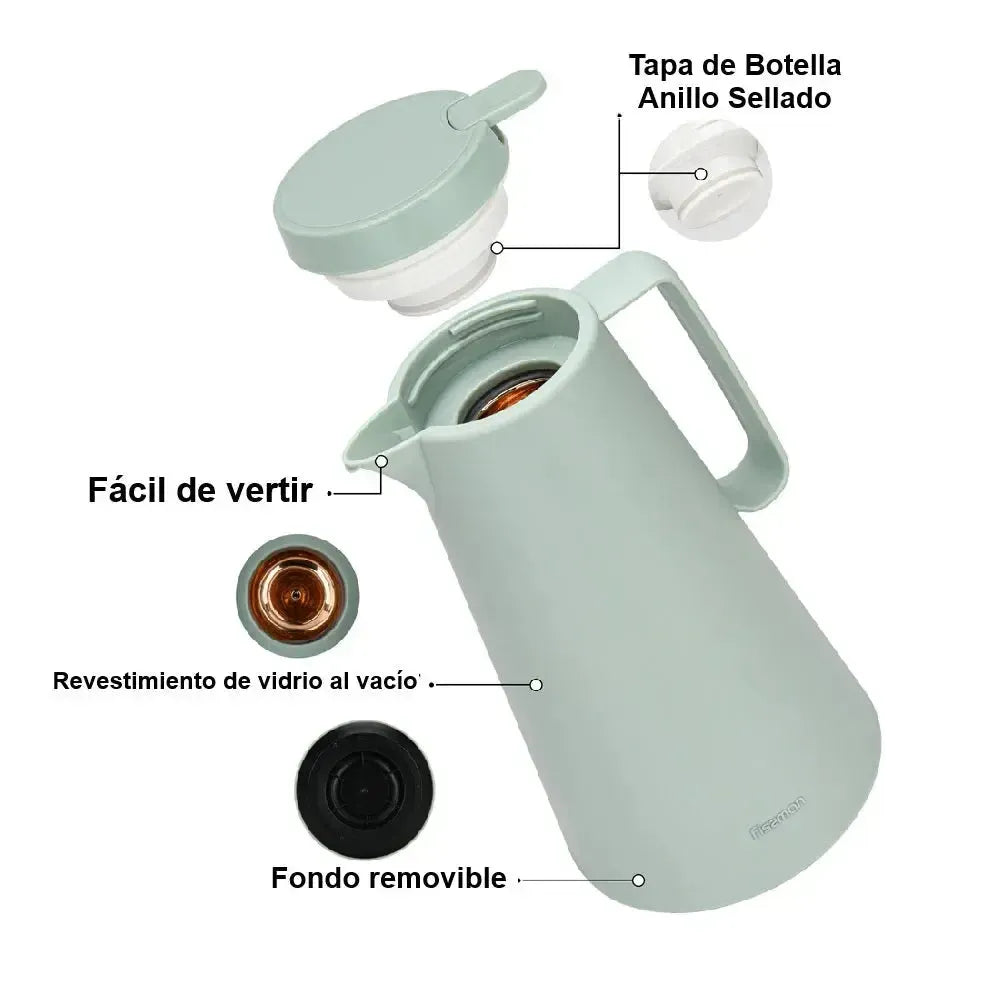 Thermo Jarra 1000 ml Verde Menta con revestimiento de vidrio 2#undefined